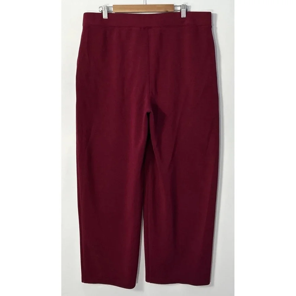 Women's Chicos Wide Leg Pull On Scuba Pants Flowy Stretch Sz XL (3) Lot‎ Of 2